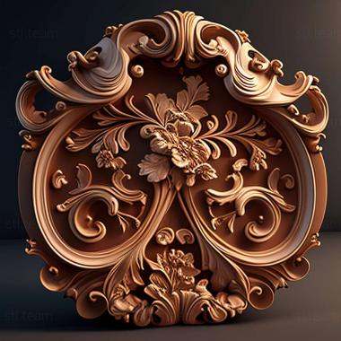 3D model Baroque (STL)